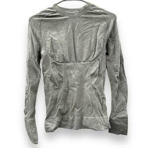 BLANQI Sport Support‎ Base Layer Long Sleeve Activewear Shirt in Dove Grey Sz M